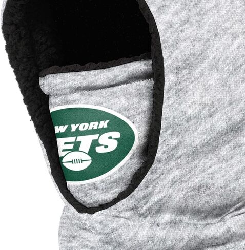 FOCO NFL unisex-child Heather Grey Big Logo Hooded Warm Fleece Lined Balaclava in Saudi Arabia