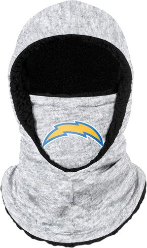 FOCO NFL unisex-child Heather Grey Big Logo Hooded Warm Fleece Lined Balaclava in Saudi Arabia