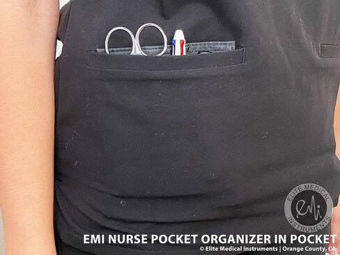 EMI Nurse Purple Pocket Organizer 4 Piece KIT - Pocket Organizer, Lister Bandage Scissor, LED Pupil Gauge Penlight, and Chart Pen in Kuwait