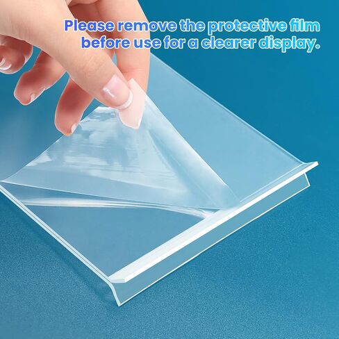 Acrylic Sign Holder 5x7, 11 Pack Clear TableTop Sign Holder-Sided, Plastic Flyer Display Holder with Vertical Base, Clear Flyer Stand Menu Table Display Holders for Restaurants Office Store Show Fair in Saudi Arabia