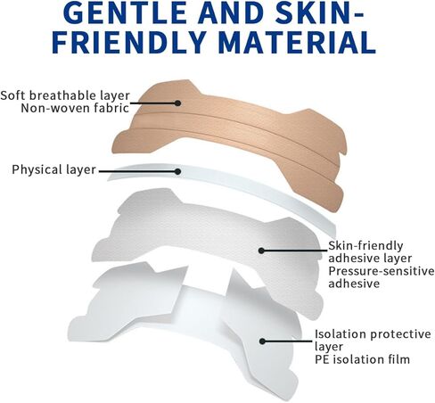 شرائط الأنف للشخير، أجهزة مكافحة الشخير للرجال والنساء، شرائط الأنف للتنفس لتحسين النوم، وتحسين تدفق الهواء وملاءمة مريحة (60 عبوة) in Kuwait