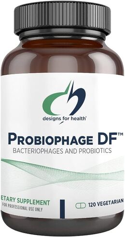 تصاميم للصحة Probiophage DF - البكتيريا البريبايوتك + مكمل البروبيوتيك - البروبيوتيك للهضم + دعم المناعة - خالية من الألبان قبل وبرو الحيوية في كبسولات الإطلاق المتأخر (60 قطعة) in Saudi Arabia