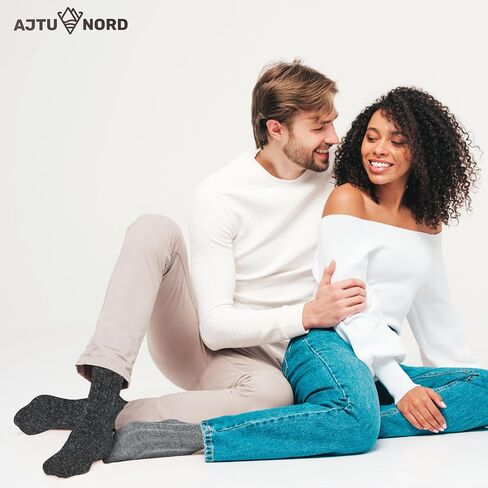 | 2 Pairs Unisex Alpaca Wool Socks|Great Gift for Men and Women in Saudi Arabia