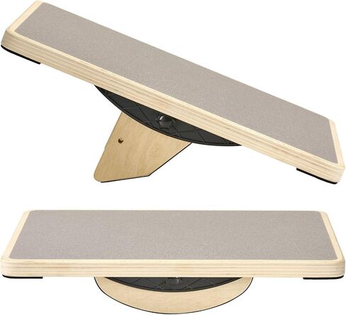 Balance Board Wobble Board for Adults Anti-Slip Balance Board for Physical Therapy Standing Desk Core Strength Wooden Balance Board Rocker Board in Saudi Arabia
