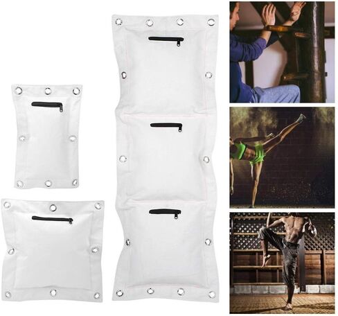 حقيبة الرمل الفارغة المصنوعة من القماش الكتاني من Wing Chun، هدف مع سحاب للملاكمة Muay Thai Sanda لطلاب Wing Chun أو Kung Fu (L) in Kuwait