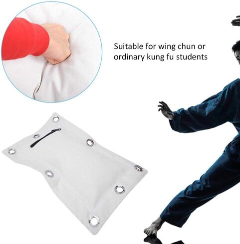 حقيبة الرمل الفارغة المصنوعة من القماش الكتاني من Wing Chun، هدف مع سحاب للملاكمة Muay Thai Sanda لطلاب Wing Chun أو Kung Fu (L) in Kuwait