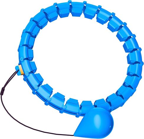 65inch 32 Knots Plus Size Quiet Weighted Hula Infinity Fitness Detachable Hoops, Smart Noiseless Infinity Hula for Women, 2 in 1 Waist and Abdominal Workout Equipment at Home in Saudi Arabia