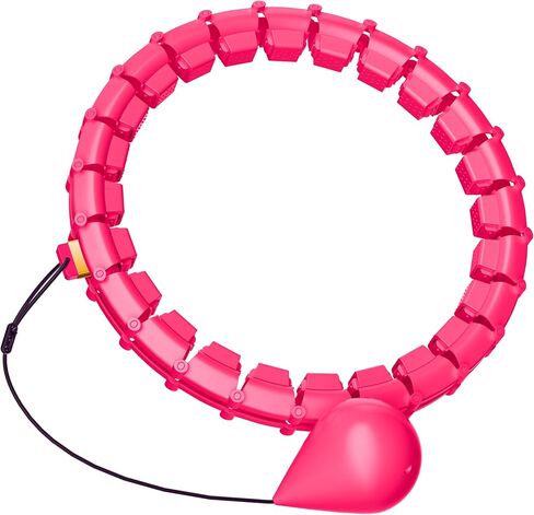 65inch 32 Knots Plus Size Quiet Weighted Hula Infinity Fitness Detachable Hoops, Smart Noiseless Infinity Hula for Women, 2 in 1 Waist and Abdominal Workout Equipment at Home in Saudi Arabia