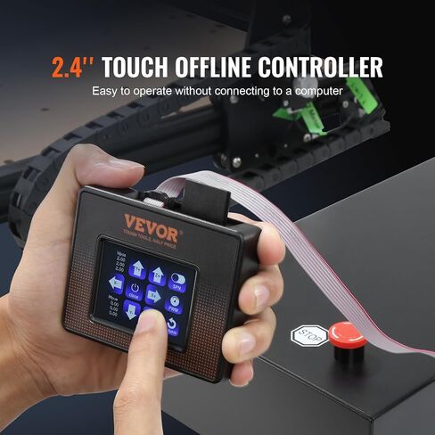 VEVOR 40 قطعة من رؤوس التوجيه باستخدام الحاسب الآلي، ساق 1/8 بوصة، مجموعة لقم نحت الطحن باستخدام الحاسب الآلي، بما في ذلك 2-فلوت أنف مسطح ومطحنة نهاية أنف كروية، معطف نانو أزرق ومعطف تيتانيوم لقم CNC، لآلة الطحن in Kuwait