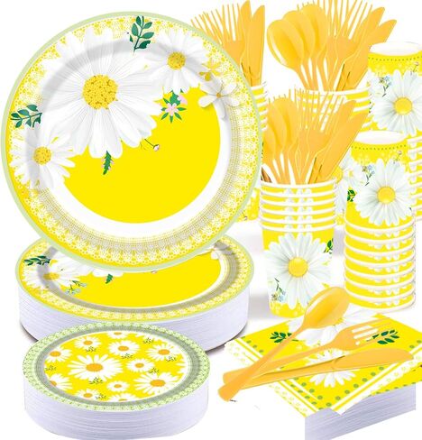 Thanksgiving Paper Plate, Fall Party Supplies Tableware Set - 2 Pcs Tablecloth with 25 Set Turkey Pumpkin Maple Disposable Plates and Napkins Dinnerware Set for 25 Guest Autumn Harvest Table Decor in Saudi Arabia