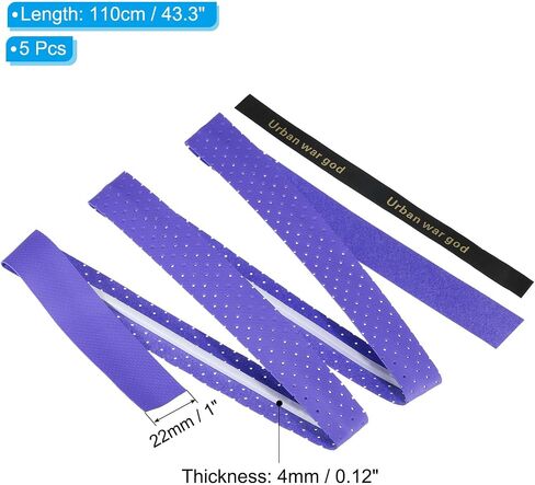 PATIKIL Tennis Racket Grip Tape Anti Slip PU Badminton Overgrip New Racquet Grip Absorbs Sweat Dots Tape with Raised Ridges for Baseball Pickleball Paddle in Kuwait