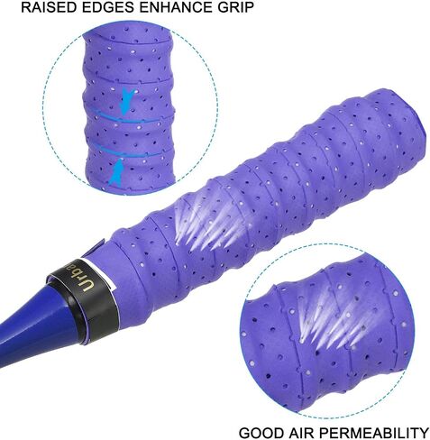 PATIKIL Tennis Racket Grip Tape Anti Slip PU Badminton Overgrip New Racquet Grip Absorbs Sweat Dots Tape with Raised Ridges for Baseball Pickleball Paddle in Kuwait