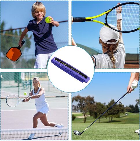 PATIKIL Tennis Racket Grip Tape Anti Slip PU Badminton Overgrip New Racquet Grip Absorbs Sweat Dots Tape with Raised Ridges for Baseball Pickleball Paddle in Kuwait