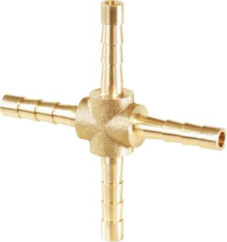 Brass Hose Barb,90 Degree L Right Angle Elbow Fitting 3/16" (5mm) Barb Splicer Mender air hose repair kit for Gas/Fuel/Air (Pack of 3) (Elbow, 3/16 3pcs) in Kuwait