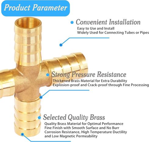 Brass Hose Barb,90 Degree L Right Angle Elbow Fitting 3/16" (5mm) Barb Splicer Mender air hose repair kit for Gas/Fuel/Air (Pack of 3) (Elbow, 3/16 3pcs) in Kuwait