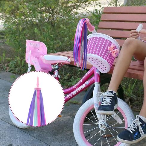 Pink Purple Bike Streamers 4th of July Bike Handle Tassels Holiday Bicycle Handle Streamer Bicycle Handlebar Ribbon Tassels for Bike Ornaments Memorial Day Decorations ﻿ in Saudi Arabia