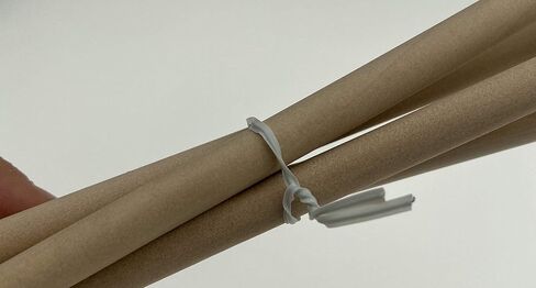 1 لفة ملف 50 متر 164 قدم حبل ختم معدني أبيض متعدد الوظائف، جهاز ربط قوي مع قاطع بلاستيك ملفوف، سلك ملفوف، سلسلة سلكية لمكتب البستنة المنزلية in Kuwait