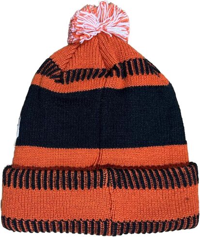 Outerstuff NHL Kids Youth 8-20 One Size Team Color Primary Logo Sports Tech Knit Cold Weather Hockey Pom Beanie Hat in Saudi Arabia