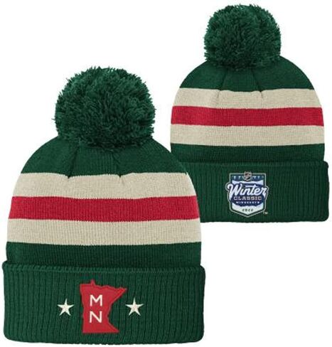 Outerstuff Youth Kids NHL Winter Classic قبعة صغيرة متماسكة مع بوم in Saudi Arabia