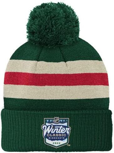 Outerstuff Youth Kids NHL Winter Classic قبعة صغيرة متماسكة مع بوم in Saudi Arabia