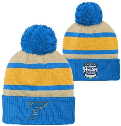 Outerstuff Youth Kids NHL Winter Classic قبعة صغيرة متماسكة مع بوم in Saudi Arabia