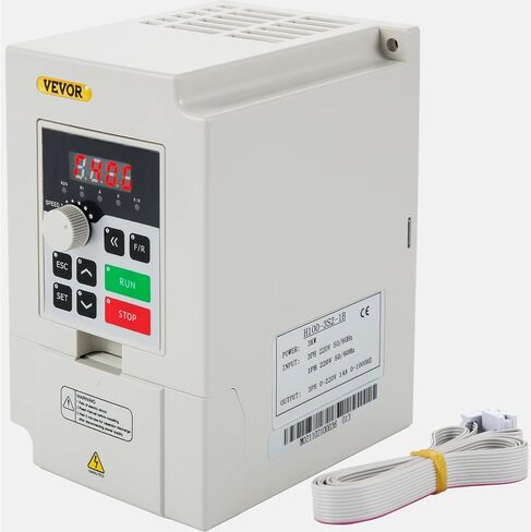 VEVOR VFD 3KW 220V 4HP, 1 or 3 Phase Input, 3 Phase Output Variable Frequency Drive, AC 14A 0~1000HZ CNC Motor Inverter Converter for Motor Speed (RS485) in Saudi Arabia