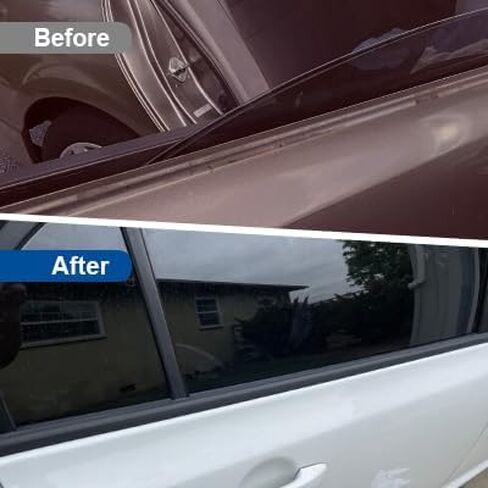 Newsmarts 4pcs Weatherstrip Window Moulding Trim Car Outside Window Seal Belt متوافق مع Honda CR-V 2007 2008 2009 2010 2011، كروم in Kuwait