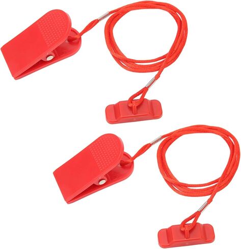 2PCS Treadmill Key Replacement Treadmill Magnet Safety Key Rectangle Universal Treadmill Safety Key Compatible with Nordictrack Proform Image Weslo Golds Gym Freemotion Healthrider Treadmills (Red) in Saudi Arabia