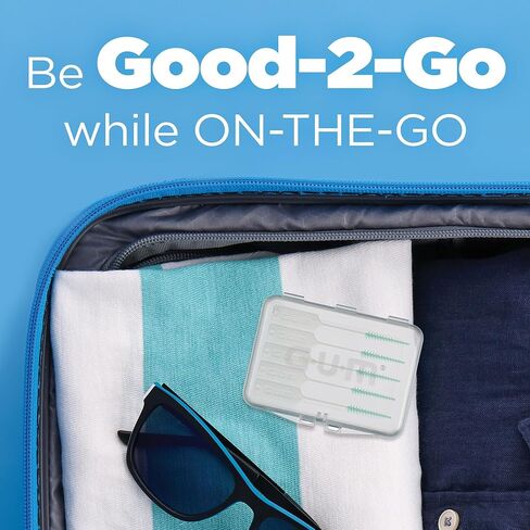 اللثة الناعمة اللقطات الأصلية، سهلة الاستخدام اللقطات الأسنان لتنظيف الأسنان وصحة اللثة، فرش بين الأسنان يمكن التخلص منها مع حقيبة حمل مريحة، يختار طبيب الأسنان الأسنان، 50ct in Kuwait