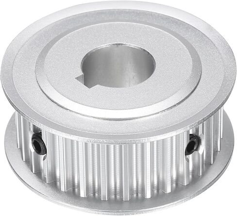 uxcell 5M-30T-5/8B Timing Belt Pulley 5/8" Bore, 30 Teeth Aluminum Alloy Synchronous Wheel with Keyway, Pitch 5mm Tooth for 15mm Width Belt in Saudi Arabia