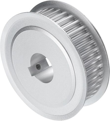 uxcell 5M-38T-5/8B Timing Belt Pulley 5/8" Bore, 38 Teeth Aluminum Alloy Synchronous Wheel with Keyway, Pitch 5mm Tooth for 15mm Width Belt in Saudi Arabia
