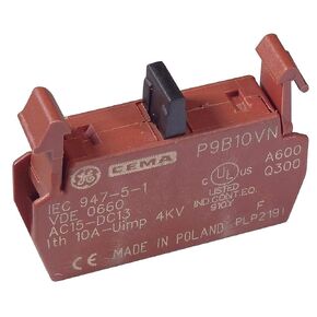 General Electric, P9B10VN, Contact Block, 1NO, GE C-2000