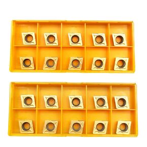 20pcs CCMT09T308 Carbide Milling Indexable Turning Inserts, Carbide Blades CCMT32.52