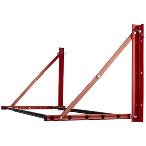Stalwart Tire Rack - 32 to 50in Adjustable Tire Storage Rack - Wall Mounted Garage Shelving for Seasonal Tires - 300lb Capacity - Car Accessories