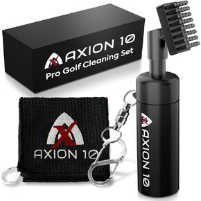 Pro Golf Club Cleaner Brush with Golf Club Brush and Golf Towel - Golf Brush and Groove Cleaner, Leakproof Water Brush and Magnetic Clip - Golf Accessories for Golf Bag; Cool Golf Gift for Men