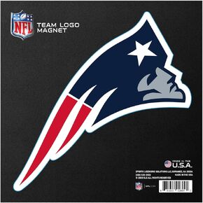 FANMATS 32374 New England Patriots Large Team Logo Magnet 10" (11.0902"x11.7265")