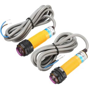 uxcell 1Pairs 300mA Infrared Ray Through-Beam Reflection Optical Sensor Switch NPN/DC NO DC 6-36V