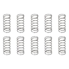 0.3x4x10mm(DxODxL) Compression Spring - 30Pack - Good for Machinery - Spring Steel Extension Spring - Gray