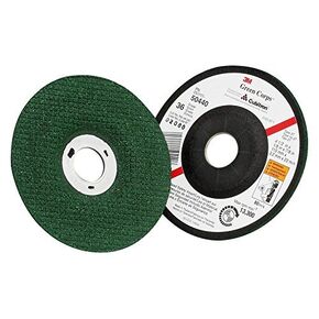 Cubitron Green Corps Flexible Grinding Wheel - Metal Grinding Wheel for Angle Grinder - Ceramic Grain - Type 27 - 4.5" x 1/8 x 7/8"