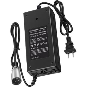 42V 2A 3-Pin Male XLR Charger for Razor MX500, MX650, GT GT750, Izip I600 I750 I1000 Mongoose M750, Currie, Schwinn S1000, S600,ST1000, Ezip E1000, X-Treme X-600,Quick Charger for 36V Lithium Battery