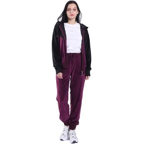 Facitisu Tracksuit for Women Set 2 Piece Joggers Velour Jogging Sweat Outfits Hoodie and Sweatpants Set