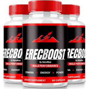 (3 Pack) ErecBoost, ErecBoost Capsules, Official ErecBoost ME Advanced Formula for Energy & Well-Being, ErecBoost Pastillas Fenugreek Pills (180 Capsules)