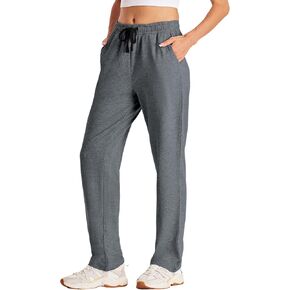 Yoga Pants Women Wide Leg with Pockets Stretch Lounging Casual Sweatpants 28.5"