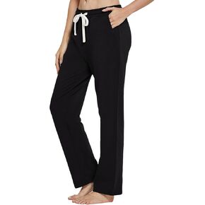 سراويل اليوغا النسائية واسعة الساق مع جيوب تمتد التسكع Sweatpants 28.5"