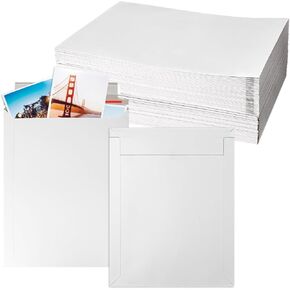100 Pack Supreme Quality Photo Mailers, 9x11.5" Self-Sealing Mailer Envelopes, Hard Cardboard Mailers, Ideal for Photos, Documents, CDs, Rigid Mailers with Enhanced Privacy by IHDYPPEW's