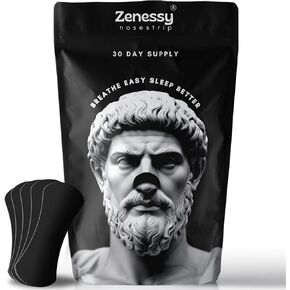 Nose Strips (30 Count) -ZENESSY Extra Strength Nasal Strips - Nasal Congestion Relief Strips for Better Sleep - Non-Invasive Anti Snoring Strips
