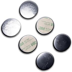 Shungite Sticker for Cell Phone Protection - Qty: 6 pcs Pack - Size: O 22 mm - from Real Shungite Stones Type II