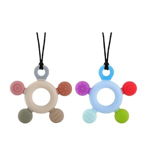Chew Necklaces for Sensory Kids, Seeway Chewy Necklaces Sensory Rudder Ring for Autism, ADHD, SPD or Special Needs - Reduces Chewing Fidgeting for Boys Girls Adults Chewer