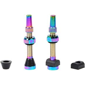 سيقان صمام بريستا للدراجة من سبيكة MBP بدون أنابيب مقاس 40 مم تناسب معظم الإطارات مع نوعين من الحلقات المتضمنة لكل جذع. (بقعة النفط) in Kuwait