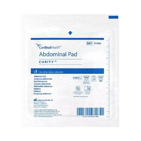 Curity™ Non-Woven Abdominal Gauze Pad, Sterile, 8 x 10IN, Case of 216